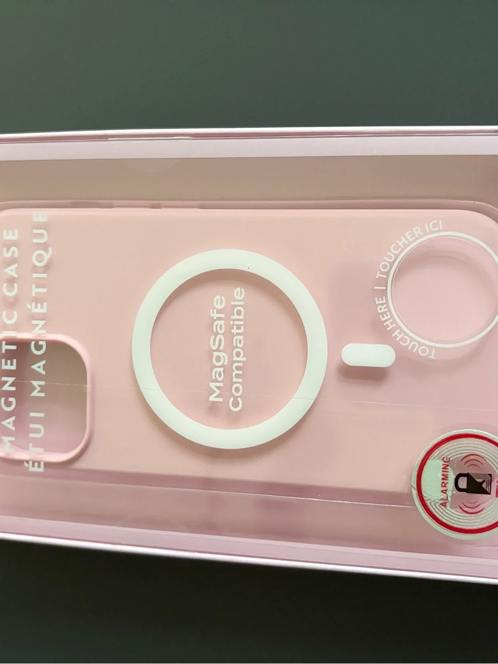 Assorted lot of 4 iPhone 13 Cases Pink, Blue, Clear Cherry, Olive Gre